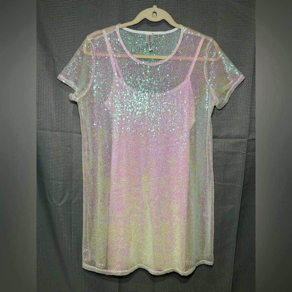 Lucy in the Sky Iridescent Sequin Dress
